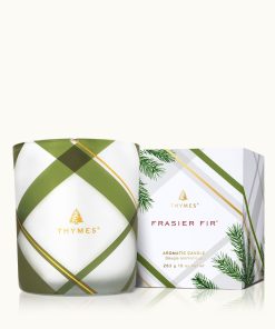 Frasier Fir® Frosted Plaid Medium Candle