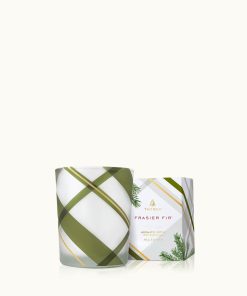 Frasier Fir® Frosted Plaid Votive Candle
