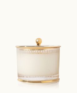 Frasier Fir® Gilded Frosted Wood Grain Candle