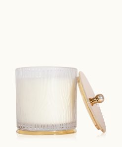 Frasier Fir® Large Frosted Wood Grain Candle