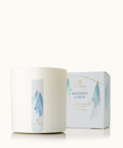 Washed Linen Poured Candle
